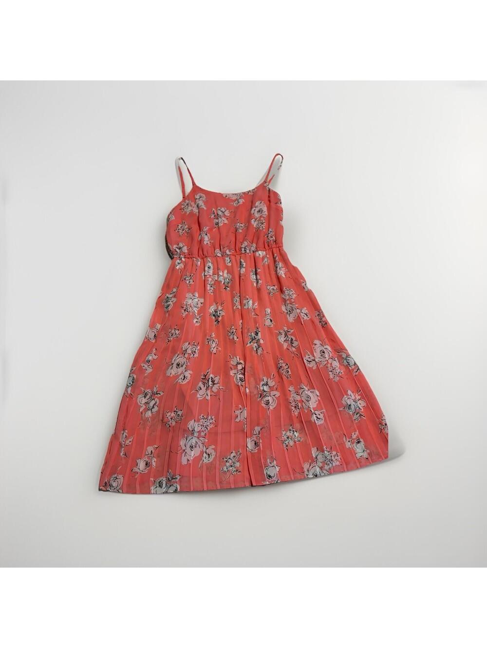 Elle Large Women's Fashion Dress Pink Floral Sleeveless Clothing Spring Summer